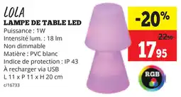 Dema Lola lampe de table led aanbieding