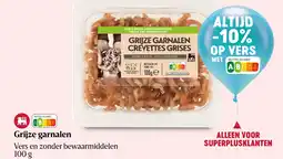 Delhaize Grijze garnalen aanbieding