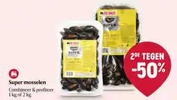 Delhaize Super mosselen aanbieding