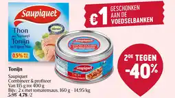 Delhaize Tonijn aanbieding