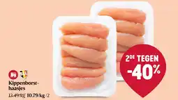 Delhaize Kippenborsthaasjes aanbieding