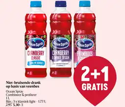 Delhaize Niet-bruisende drank op basis van veenbes aanbieding