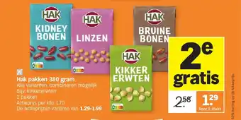 Albert Heijn Hak pakken 380 gram aanbieding