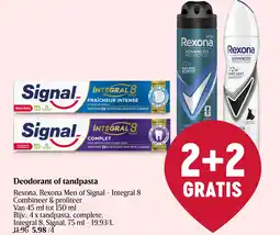 Delhaize Deodorant of tandpasta aanbieding