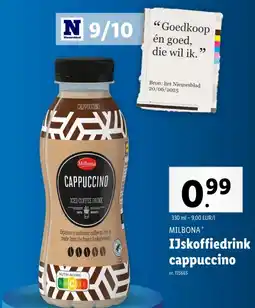Lidl IJskoffiedrink cappuccino aanbieding