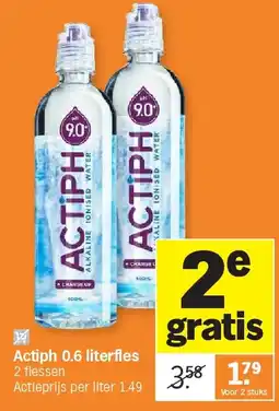 Albert Heijn Actiph 0.6 literfles aanbieding