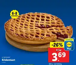 Lidl Kriekentaart aanbieding