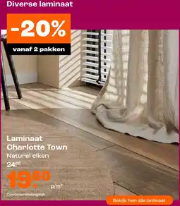Kwantum Laminaat Charlotte Town aanbieding