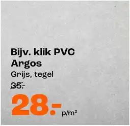 Kwantum Klik PVC Argos aanbieding