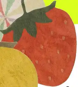 Kwantum Vloerkleed Aardbei aanbieding