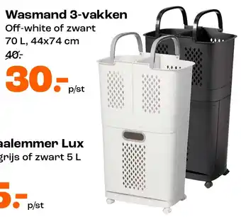 Kwantum Wasmand 3 vakken aanbieding
