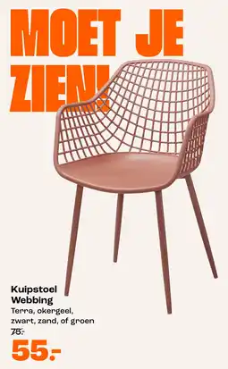 Kwantum Kuipstoel Webbing aanbieding