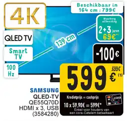 Cora Samsung QLED TV QE55Q70D aanbieding
