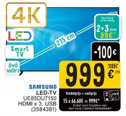 Cora Samsung LED TV UE85DU7150 aanbieding
