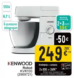 Cora Kenwood Robot KVK100 aanbieding
