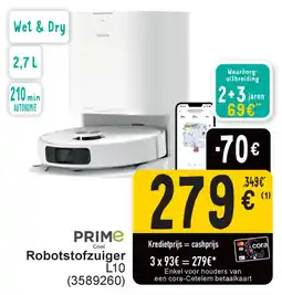 Cora Prime Cool Robotstofzuiger L10 aanbieding