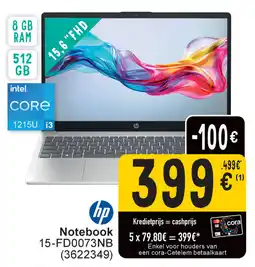 Cora hp Notebook 15-FD0073NB aanbieding