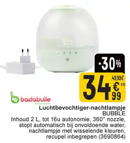 Cora Luchtbevochtiger Nachtlampje Bubble aanbieding