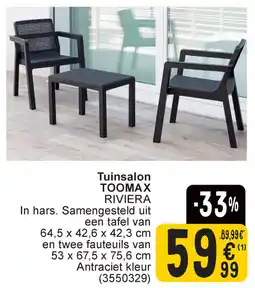 Cora Tuinsalon Toomax aanbieding