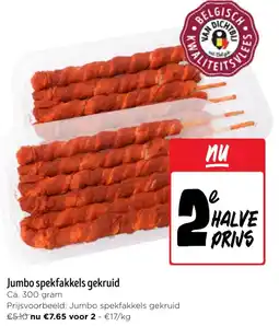 Jumbo Jumbo spekfakkels gekruid aanbieding