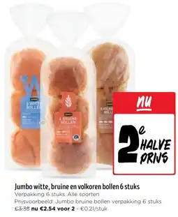 Jumbo Jumbo witte, bruine en volkoren bollen aanbieding