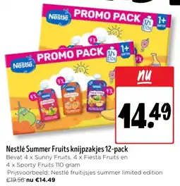 Jumbo Nestlé Summer Fruits knijpzakjes aanbieding