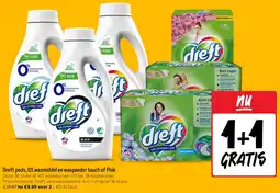 Jumbo Dreft pods, 0% wasmiddel en waspoeder touch of Pink aanbieding