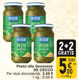 Cora Pesto alla genovese de cecco aanbieding