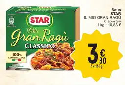 Cora Saus star aanbieding