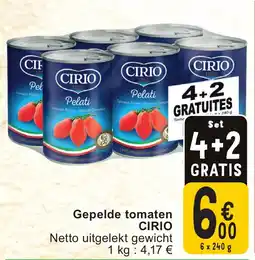 Cora Gepelde tomaten cirio aanbieding