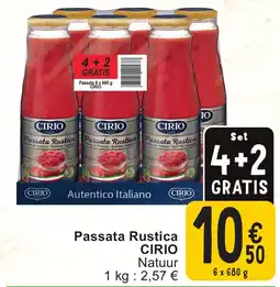 Cora Passata rustica cirio aanbieding