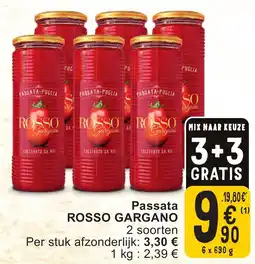 Cora Passata rosso gargano aanbieding