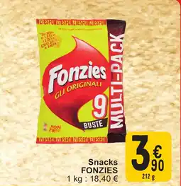 Cora Snacks fonzies aanbieding