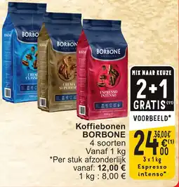 Cora Koffiebonen borbone aanbieding
