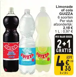 Cora Limonade of cola guizza aanbieding