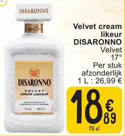 Cora Velvet cream likeur disaronno velvet 17° aanbieding