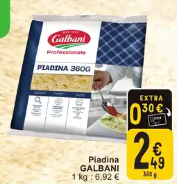 Cora Piadina galbani aanbieding