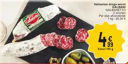 Cora Italiaanse droge worst galbani aanbieding