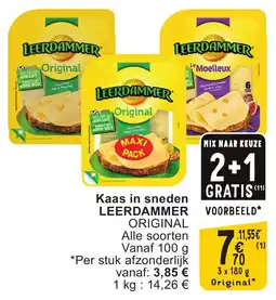 Cora Kaas in sneden leerdammer aanbieding