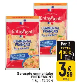 Cora Geraspte emmentaler entremont aanbieding
