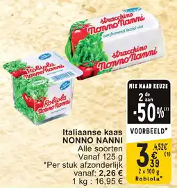 Cora Italiaanse kaas nonno nanni aanbieding