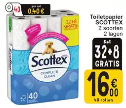 Cora Toiletpapier scottex aanbieding