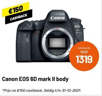 Kamera Express Canon EOS 6D mark II body aanbieding