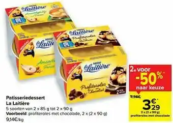 Carrefour Market Profiteroles met chocolade aanbieding