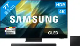 Coolblue Samsung 77 OLED S95F 4K (2025) + Samsung HW-QS700F (2025) aanbieding