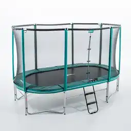 Decathlon Trampoline Ovalie 490cm - Beschermnet, Ladder + Verankeringsset aanbieding