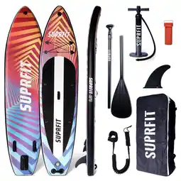 Decathlon Opblaasbaar SUP-board - Touring Stand Up Paddle 10'8 Optical aanbieding