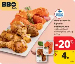 Carrefour Market Gemarineerde kippenonderbouten aanbieding