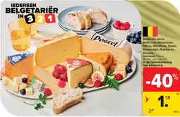 Carrefour Market Belgische kazen Echte Loo, Wynendale, Petrus, Westhoek, Postel, Passendale, Rubens en Damme aanbieding
