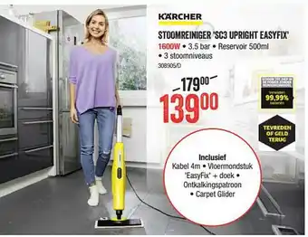 Karcher Stoomreiniger 'sc3 Upright Easyfix'